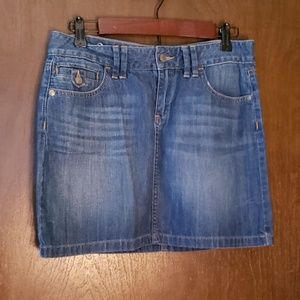 Denim mini skirt